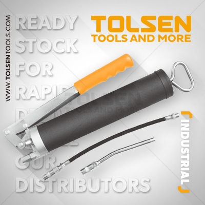 Picture of Tolsen Manual Hand Lever Lubrication Grease Gun with Connectors 65200