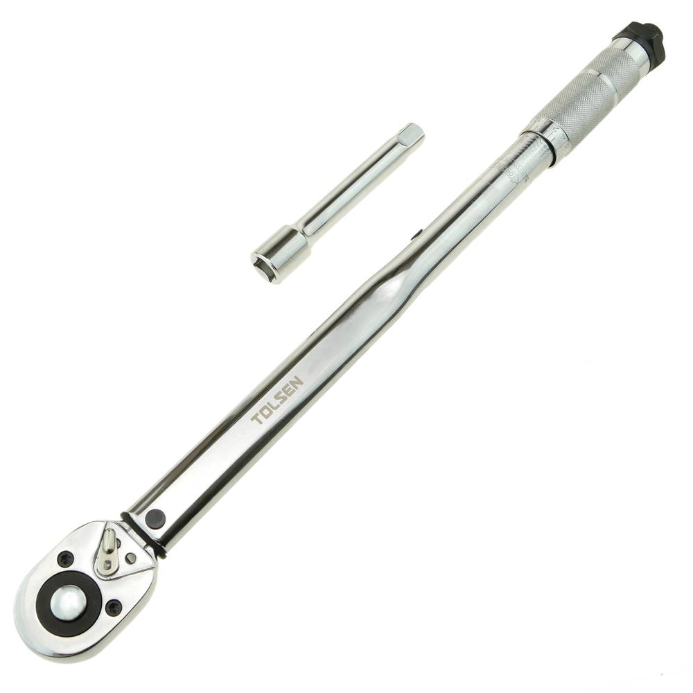 Picture of TOLSEN Automatic Torque Wrench Set with Extension Bar (1/2" Drive 40-210Nm) 16010 - Kings Trading