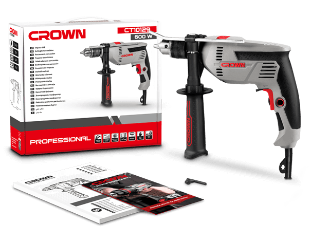 Picture of CROWN Impact Drill /w Hammer Function 750W 13mm CT10129 - Kings Trading