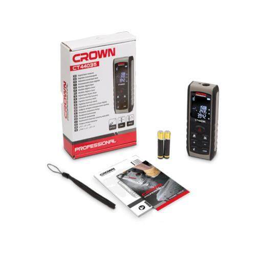 Picture of CROWN 100M Digital LASER Distance Measure Meter 325ft Digital Laser Measure CT44035 - Kings Trading