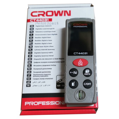 Picture of CROWN 100M Digital LASER Distance Measure Meter 325ft Digital Laser Measure CT44031 - Kings Trading