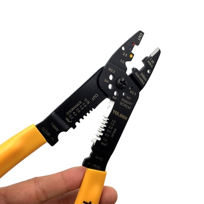 Picture of Tolsen Industrial Wire Stripping And Crimping Pliers (215mm, 8.5") 38052