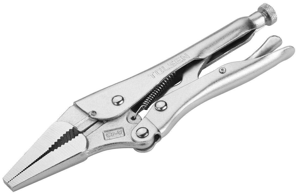 Picture of TOLSEN 9" Long Needle Nose Locking Clamp Pliers 10053  - Kings Trading