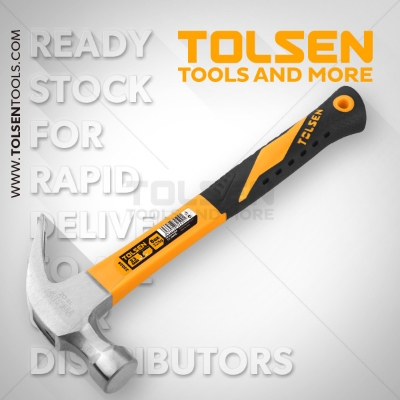 Picture of TOLSEN Claw Hammer 225g Fiberglass Smooth Face Nail Puller Model: 25028