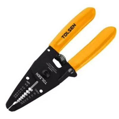Picture of Tolsen Industrial 7in1 Wire Stripper with Grip & Cutter (160mm, 6") 38051