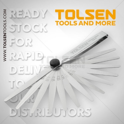 Picture of TOLSEN Feeler Guages (0.05-1.00mm) Chrome Plated Model: 35044 - Kings Trading
