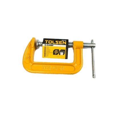 Picture of TOLSEN 4" G-Clamp, C Clamp 100mm Zinc plated thread bar 10113 - Kings Trading