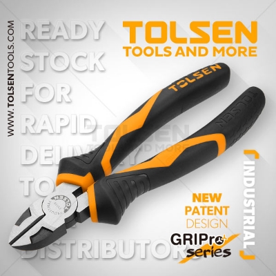 Picture of TOLSEN 6" Diagonal Cutting Pliers (160mm) Industrial Gripro Series 10018 - Kings Trading