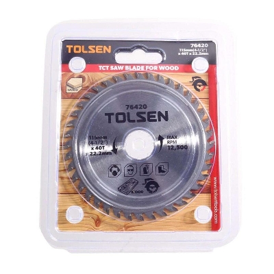 Picture of TOLSEN 4" TCT Saw Blade 110mm (4-3/8") x 40T x 20mm For Wood Cutting 76410 - Kings Trading