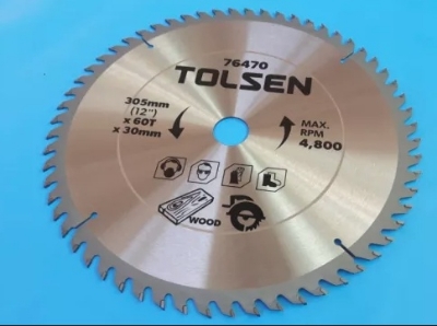 Picture of TOLSEN TCT Saw Blade 305mm(12") x 60T x 30mm For Wood Cutting 76470 - Kings Trading