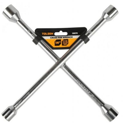Picture of TOLSEN 14" 17-19-21-23mm Rim Lug Nuts Cross Wrench Tire Wheel Repair Tool 15079 - Kings Trading
