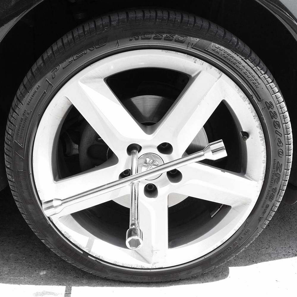 Picture of TOLSEN 14" 17-19-21-23mm Rim Lug Nuts Cross Wrench Tire Wheel Repair Tool 15079 - Kings Trading