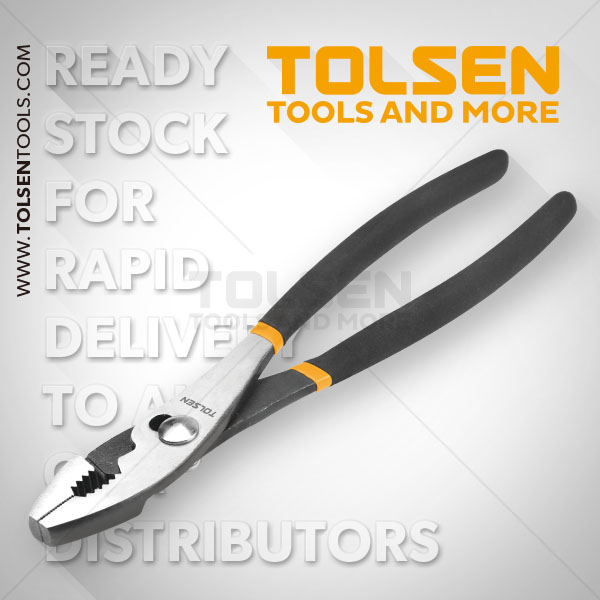 Picture of TOLSEN 6" Slip Joint Pliers Dipped Handle Industrial Series 10311 - Kings Trading