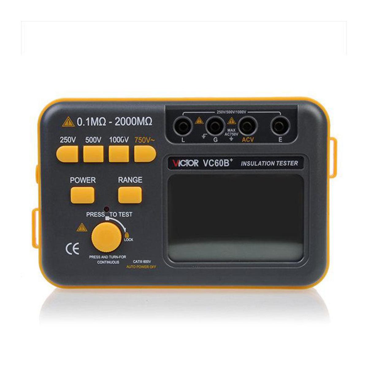 Picture of VICTOR VC60B+ Digital Insulation Resistance Tester Megger MegOhm Meter - Kings Trading