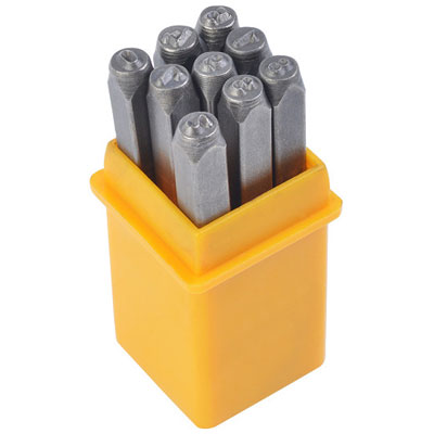Picture of TOLSEN 9Pcs Steel Number Figure Punch Set (6mm) 25097 - Kings Trading