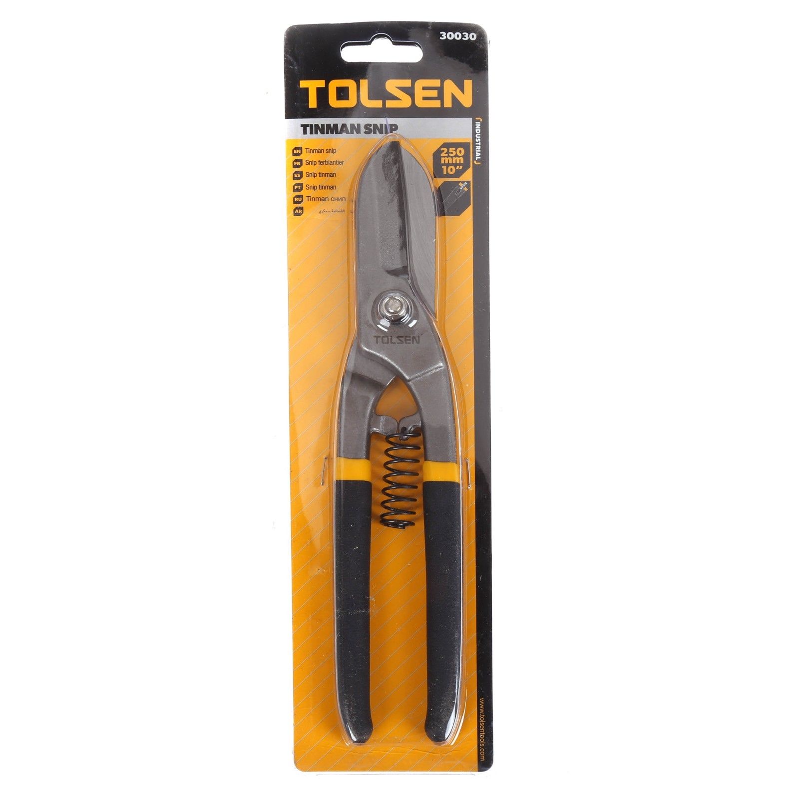 Picture of TOLSEN 10" Professional Tinman's Snips (250mm, 10") Bi-Dipped Handle 30030 - Kings Trading