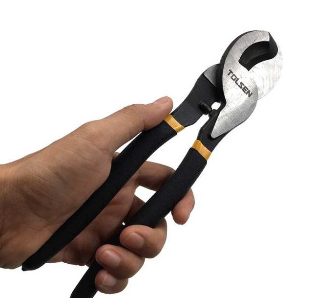 Picture of TOLSEN Industrial Grade Cable Cutter (250mm, 10") Dipped Handle 38022 - Kings Trading