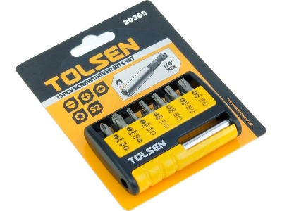 Picture of TOLSEN 15Pcs Magnetic Bit Holder Set for Cordless Screwdriver Screwdriver Drill 20365 - Kings Trading