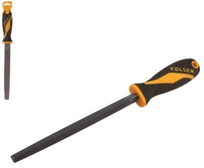 Picture of TOLSEN Steel File Triangular (8") TPR Handle For Metal Work Model: 32013