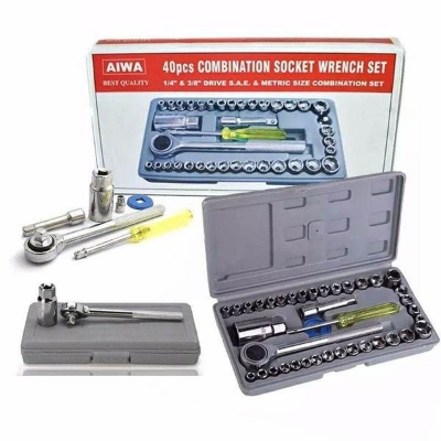Picture of Aiwa 40 Pcs Multipurpose Combination Socket Set with Box