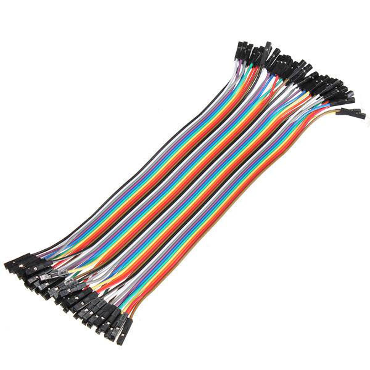 Picture of 40pcs 20cm Female To Female Jumper Cable Dupont Wire For Arduino