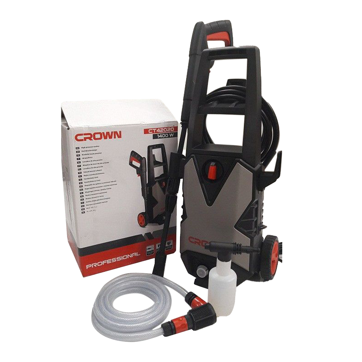 Picture of CROWN CT42020 1400W High Pressure Washer Car Washer Bike Washer Cleaner - Max 100 Bar