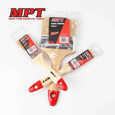Picture of MPT 3 Pcs Flat Paint Brush (1", 1.5" & 4" ) Wood Handle MHI04001-3P - Kings Trading