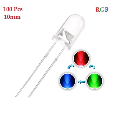 Picture of LED RGB 5mm Automatic Color Changing 100 Pieces