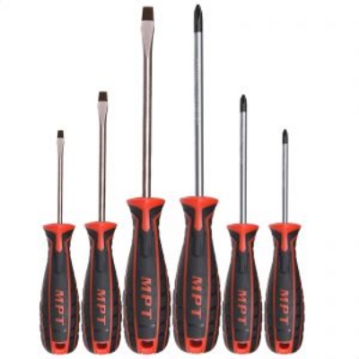 Picture of MPT 6 Pcs Non-Slip Magnetic CR-V Phillips and Slotted Screwdriver Set tool sets MHA01003