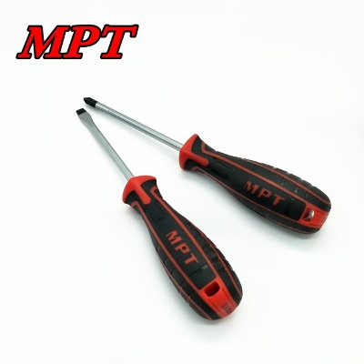 Picture of MPT 2 Pcs Non-Slip Magnetic Tip CR-V Phillips and Slotted Screwdriver Set MHA01002 - Kings Trading