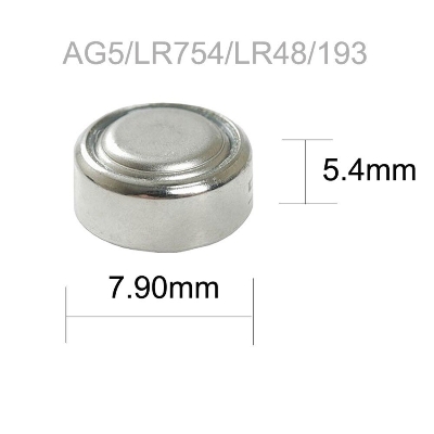 Picture of Top Power Watch Battery LR754 / 393G5 Alkaline Battery - 10 Pcs