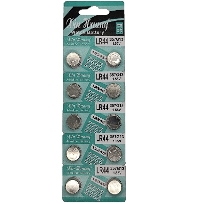 Picture of 10Pcs LR44 Button Cell Battery 1.55V For Watch Calculator Troy Gadget A76-13 Xin Huang - Kings Trading