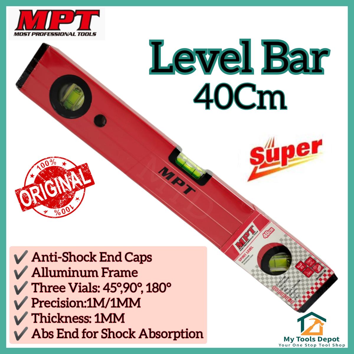 Picture of MPT 40cm Level Bar Measuring Instrument Precision: 1mm/m MHE02002-40 - Kings Trading