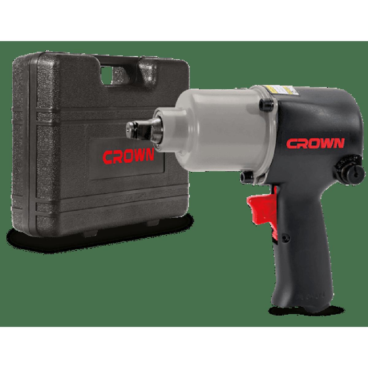 Picture of CROWN Pneumatic Impact Wrench 660N-m With 14 Pcs Accessories Model: CT380113 - Kings Trading