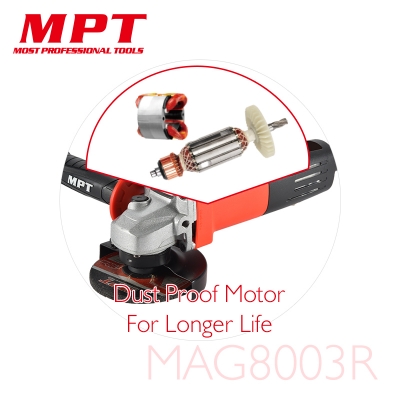 Picture of MPT Angle Grinder 100mm (4 inch)  800W Slim Body Back Switch Model: MAG8003R