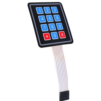Picture of Flexible keypad for Arduino Matrix  (3x4)