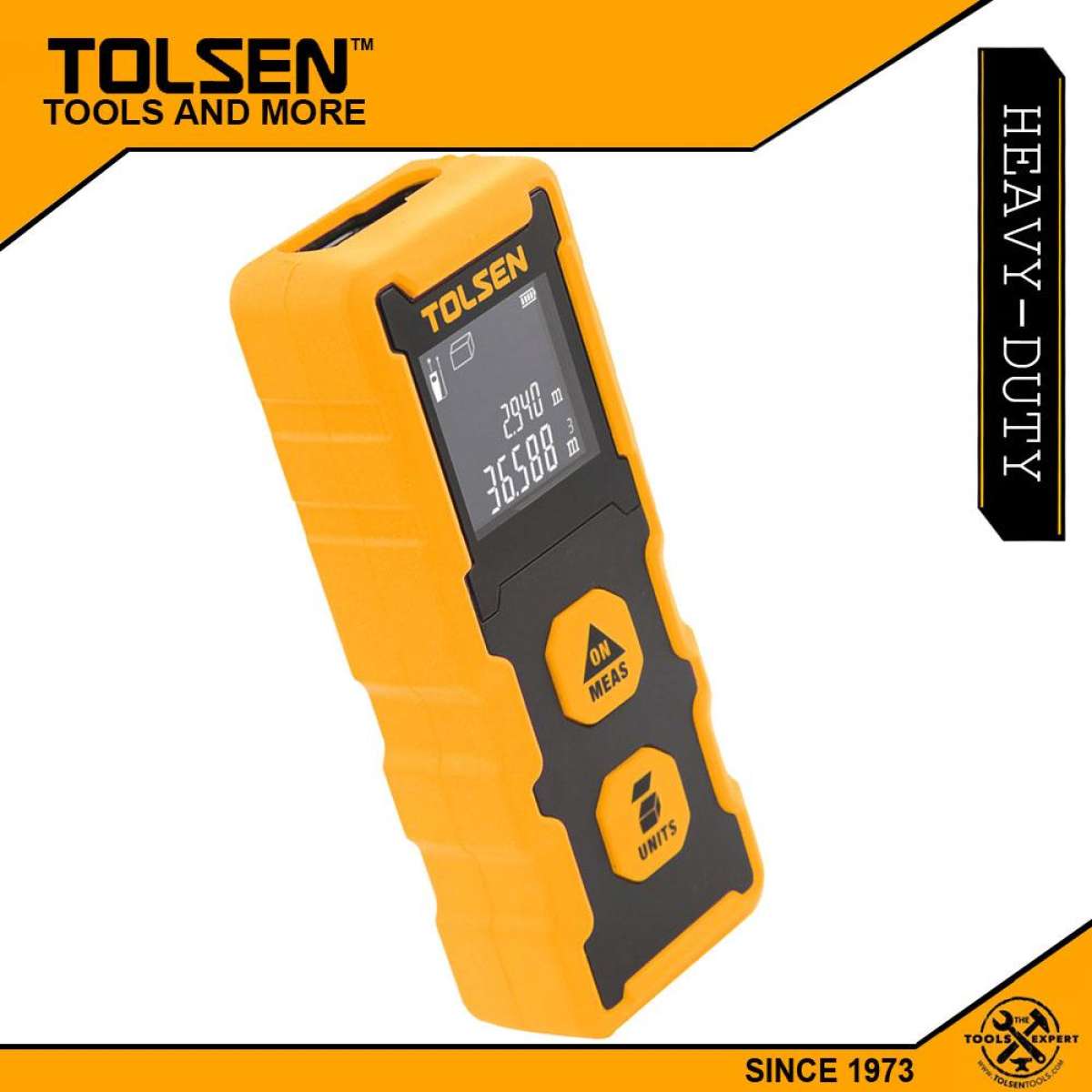 Picture of TOLSEN 20M Distance Meter (0.2-20M, 0.65-65.5FT) 35172 - Kings Trading