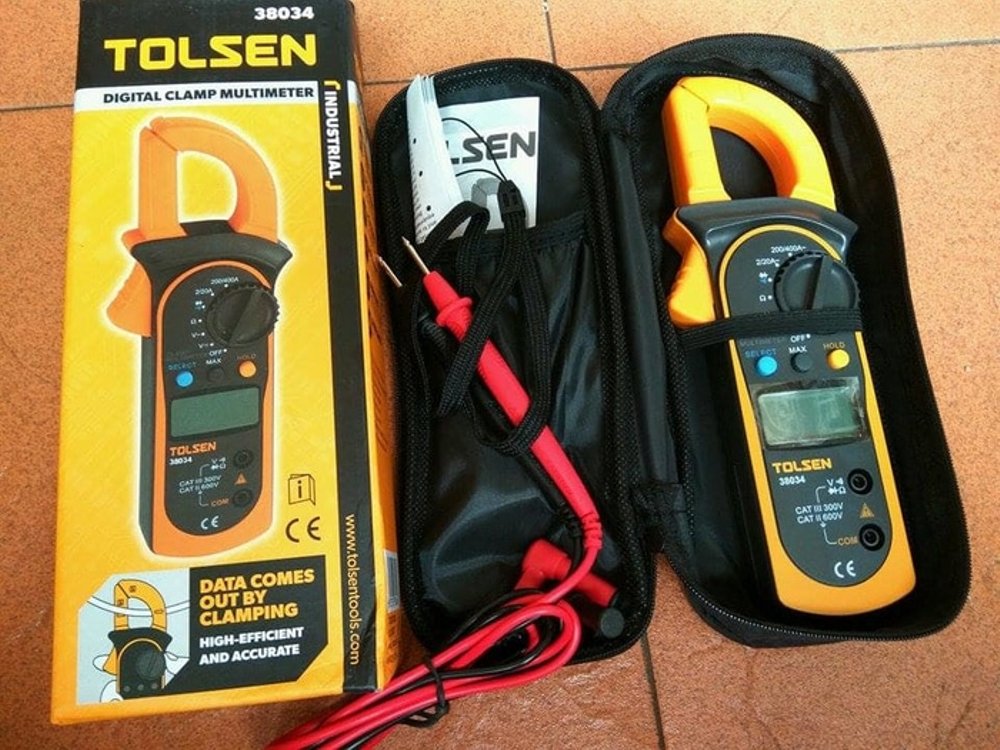 Picture of TOLSEN Digital Clamp Multimeter with Case 38034 - Kings Trading