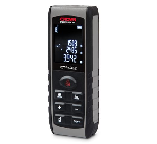 Picture of CROWN 80M Digital LASER Distance Measure Meter (0-260ft)CT44034 - Kings Trading