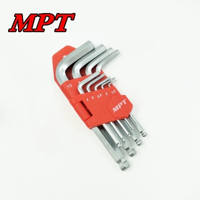 Picture of MPT 9Pcs Short Arm Hex Key Ball point Allen key Set  MHA02002-1 - Kings Trading