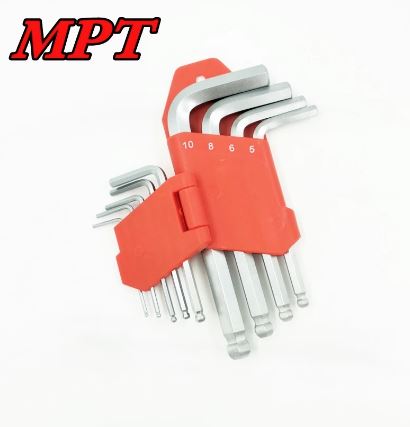 Picture of MPT 9Pcs Short Arm Hex Key Ball point Allen key Set  MHA02002-1 - Kings Trading