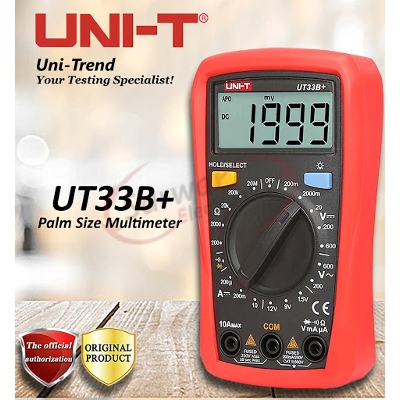 Picture of UNI-T UT33B+ Digital Multimeter Current AC DC Voltage Resistance Diode Battery Tester LCD Backlight