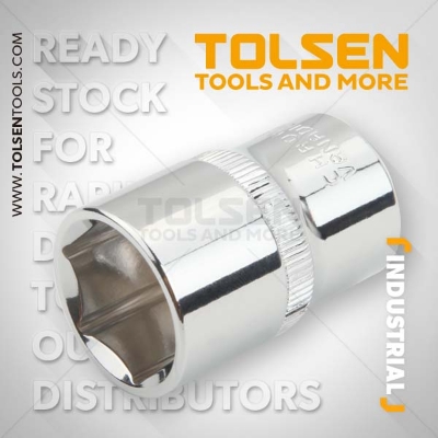 Picture of TOLSEN 22mm Socket Wrench 1/2" Drive Industrial Grade 16522 - Kings Trading