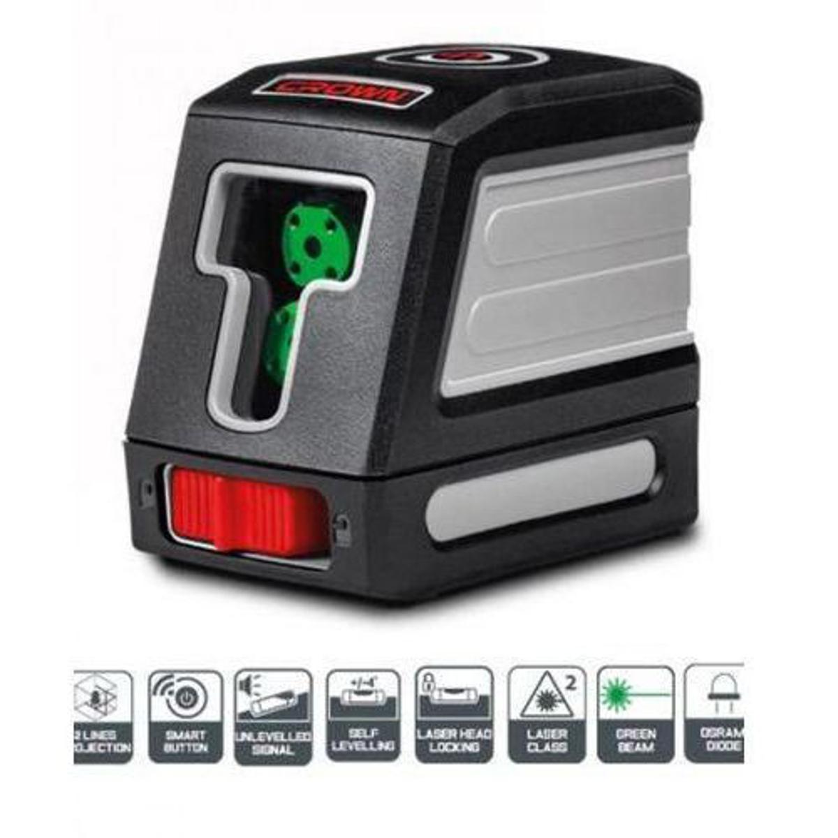 Picture of CROWN Line LASER Level Green 1V 1H CT44047 - Kings Trading