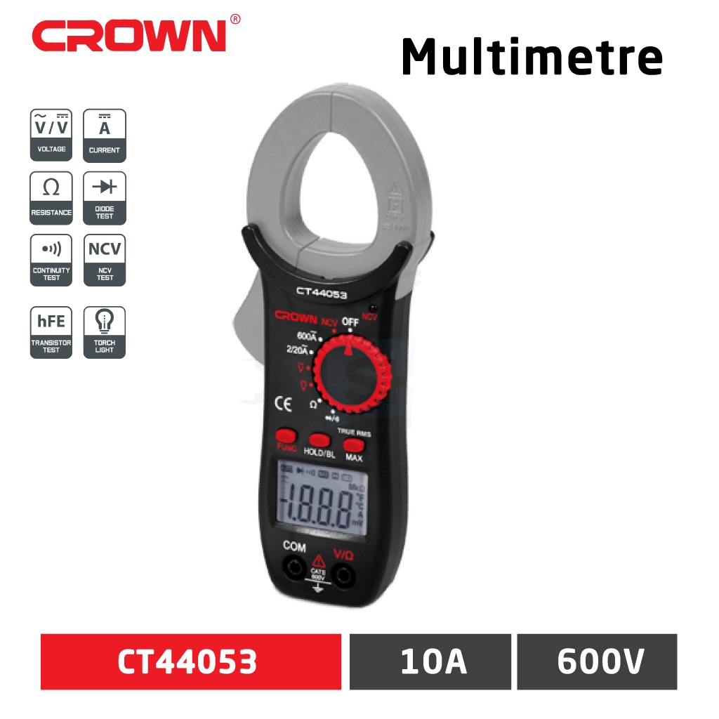 Picture of CROWN Digital Clamp Meter 600A Model: CT44053