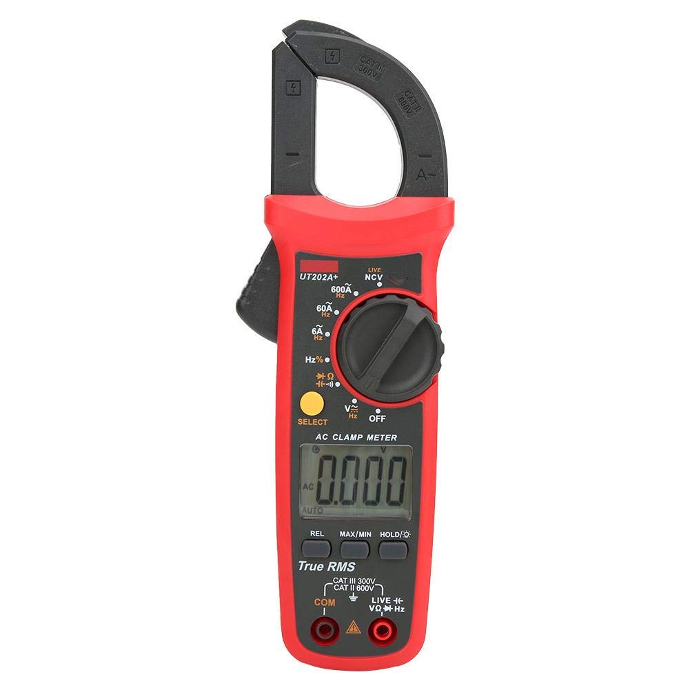 Picture of UNI-T UT202A+ True RMS Clamp Meter 600A Auto Range Multi Testers for Voltage Current Resistance Capacitance Testing UT202A+