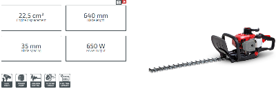 Picture of CROWN Gasoline Hedge Trimmer 650W 22.5CC CT20114 - Kings Trading