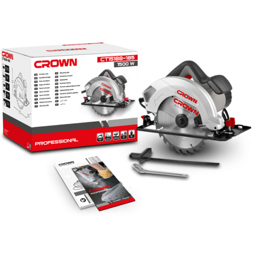 Picture of CROWN Circular Saw 185mm 1500W CT15188 - Kings Trading