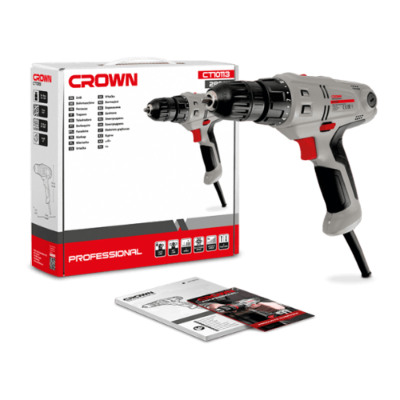 Picture of CROWN 10mm Electric Drill / Screwdriver 280W Keyless chuck Variable speed CT10113 - Kings Trading