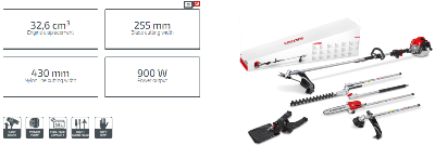 Picture of CROWN Gasoline brush cutters and grass trimmers Multi function Garden Tools CT20114 - Kings Trading